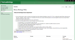 Desktop Screenshot of bonusbiology.wikispaces.com