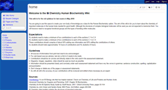 Desktop Screenshot of ibhumanbiochemistry.wikispaces.com