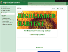 Tablet Screenshot of highlanderharvest.wikispaces.com