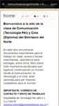 Mobile Screenshot of comunicaciongimnorte.wikispaces.com