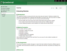 Tablet Screenshot of fpcwebeval.wikispaces.com