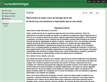 Tablet Screenshot of cursodebiologia.wikispaces.com