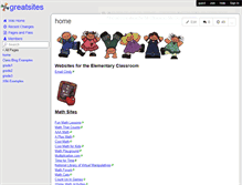 Tablet Screenshot of greatsites.wikispaces.com