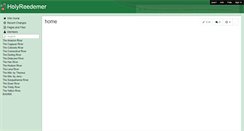 Desktop Screenshot of holyreedemer.wikispaces.com