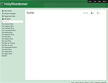 Tablet Screenshot of holyreedemer.wikispaces.com