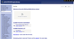 Desktop Screenshot of johnwinthroplibrary.wikispaces.com