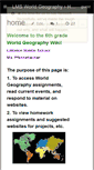 Mobile Screenshot of lmsworldgeography.wikispaces.com