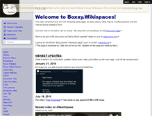 Tablet Screenshot of boxxy.wikispaces.com