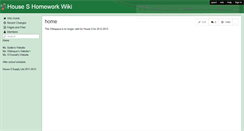 Desktop Screenshot of houseswiki.wikispaces.com