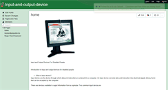 Desktop Screenshot of input-and-output-device.wikispaces.com