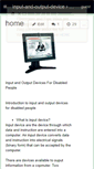 Mobile Screenshot of input-and-output-device.wikispaces.com