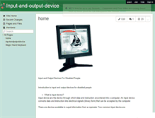 Tablet Screenshot of input-and-output-device.wikispaces.com