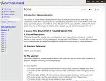 Tablet Screenshot of cwcvaluesed.wikispaces.com