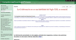 Desktop Screenshot of competenciasdocentesenprimaria.wikispaces.com