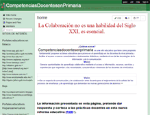 Tablet Screenshot of competenciasdocentesenprimaria.wikispaces.com
