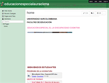 Tablet Screenshot of educacionespecialauraelena.wikispaces.com