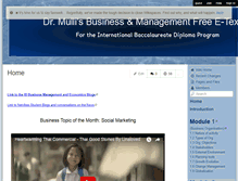 Tablet Screenshot of drmullibusinessmanagement.wikispaces.com