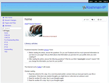 Tablet Screenshot of koshman-ip.wikispaces.com