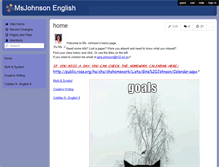 Tablet Screenshot of gjohnsonenglish.wikispaces.com