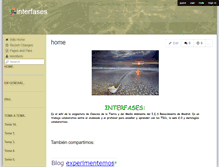 Tablet Screenshot of interfases.wikispaces.com