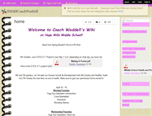 Tablet Screenshot of hmmscoachwaddell.wikispaces.com
