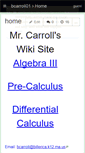 Mobile Screenshot of bcarroll01.wikispaces.com
