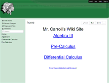 Tablet Screenshot of bcarroll01.wikispaces.com