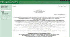 Desktop Screenshot of discapacidadauditiva.wikispaces.com