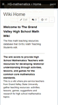 Mobile Screenshot of hs-mathematics.wikispaces.com
