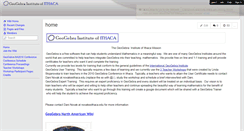 Desktop Screenshot of geogebraithaca.wikispaces.com