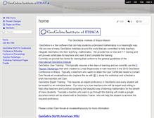 Tablet Screenshot of geogebraithaca.wikispaces.com