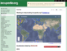 Tablet Screenshot of incubators.wikispaces.com