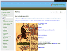 Tablet Screenshot of literaryworld.wikispaces.com