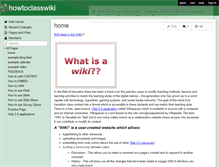 Tablet Screenshot of howtoclasswiki.wikispaces.com