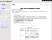 Tablet Screenshot of clearlakeiowa.wikispaces.com