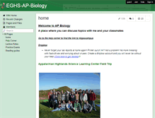 Tablet Screenshot of eghs-ap-biology.wikispaces.com