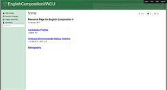 Desktop Screenshot of englishcompositioniiwcu.wikispaces.com