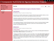 Tablet Screenshot of composicionnutrimentalcomidachatarra.wikispaces.com