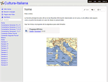 Tablet Screenshot of cultura-italiana.wikispaces.com