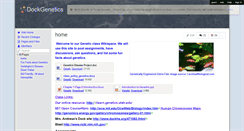 Desktop Screenshot of dockgenetics.wikispaces.com