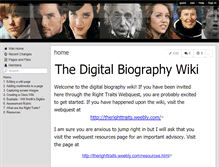 Tablet Screenshot of digibio.wikispaces.com