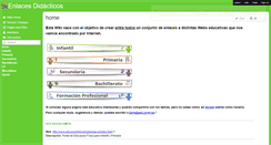 Desktop Screenshot of enlacesdidacticos.wikispaces.com