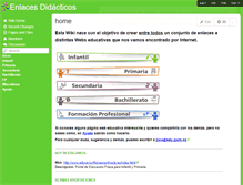 Tablet Screenshot of enlacesdidacticos.wikispaces.com