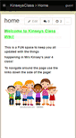 Mobile Screenshot of kinseysclass.wikispaces.com