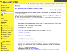 Tablet Screenshot of educaparty2007.wikispaces.com