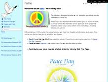 Tablet Screenshot of cacpeaceday.wikispaces.com