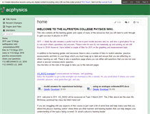 Tablet Screenshot of acphysics.wikispaces.com