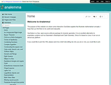 Tablet Screenshot of analemma.wikispaces.com