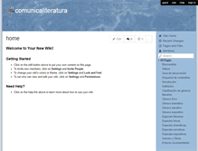 Tablet Screenshot of comunicaliteratura.wikispaces.com