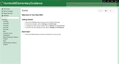 Desktop Screenshot of humboldtelementaryguidance.wikispaces.com